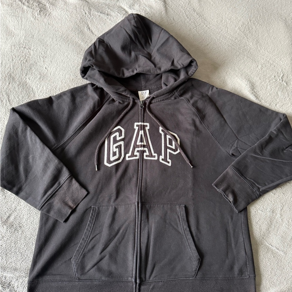 Gap baggy hoodie sweater black size womens XL